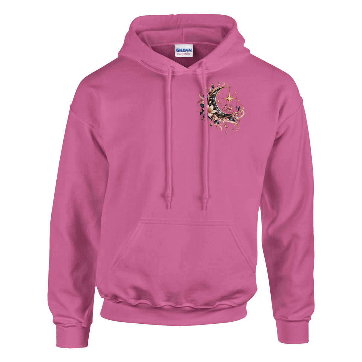 Sweat à capuche unisexe LMC motif lune et fleurs – Le Monde de Charline