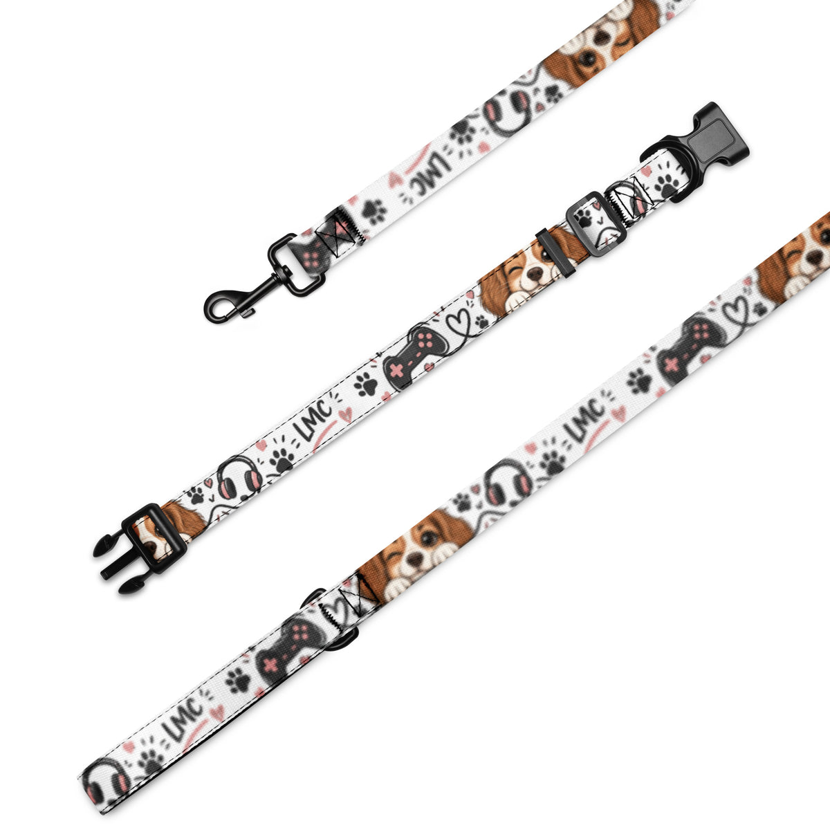 Collier et laisse LMC taille L – Le Monde de Charline